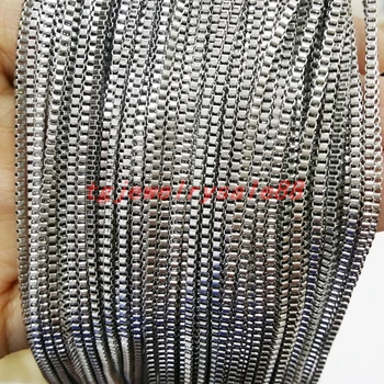 Wholesale Fashion 2mm Wide 316L Stainless Steel Silver Color Box Aberdeen Finding DIY Necklace Chain 5/10m Long Free Collocation
Wholesale Fashion 2mm Wide 316L Stainless Steel Silver Color Box Aberdeen Finding DIY Necklace Chain 5/10m Long Free Collocation