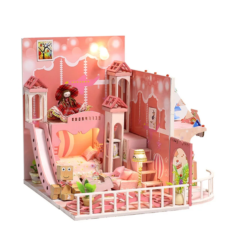 Doll House 1:12 DIY Wooden Dollhous Miniature House Accessories/Porcelain/Furniture Wooden Toy House Assemble Toys For Children
Doll House 1:12 DIY Wooden Dollhous Miniature House Accessories/Porcelain/Furniture Wooden Toy House Assemble Toys For Children