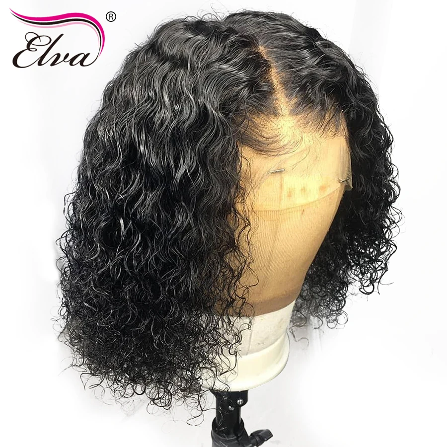 Pre Plucked 360 Lace Frontal Wig With Baby Hair Curly 4.5" Brazilian Remy Hair Short Human Hair Wigs For Black Women Elva Hair
Pre Plucked 360 Lace Frontal Wig With Baby Hair Curly 4.5" Brazilian Remy Hair Short Human Hair Wigs For Black Women Elva Hair