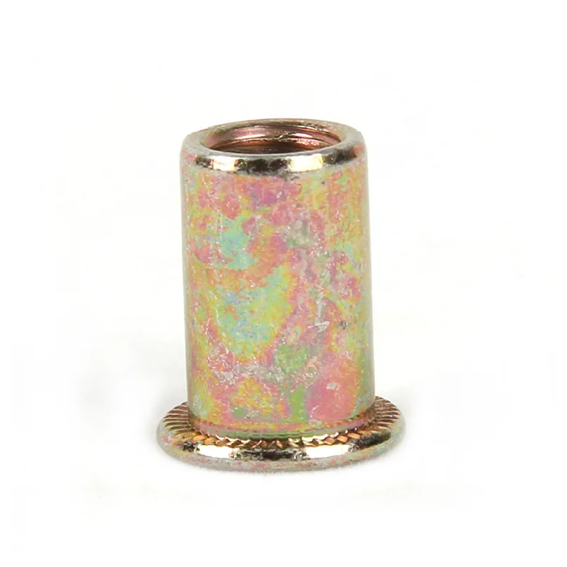 Pull the cap rivet nut riveting female small countersunk head rivet nut pull riveting mother multicolored vertical stripes M10
Pull the cap rivet nut riveting female small countersunk head rivet nut pull riveting mother multicolored vertical stripes M10