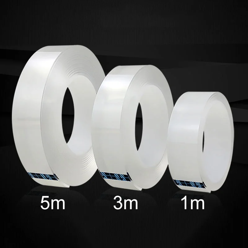 1/3/5M Nano Magic Tape Reusable Waterproof Strong Self Adhesive Tape Double Sided Tape Transparent No Trace Cleanable for Home
1/3/5M Nano Magic Tape Reusable Waterproof Strong Self Adhesive Tape Double Sided Tape Transparent No Trace Cleanable for Home