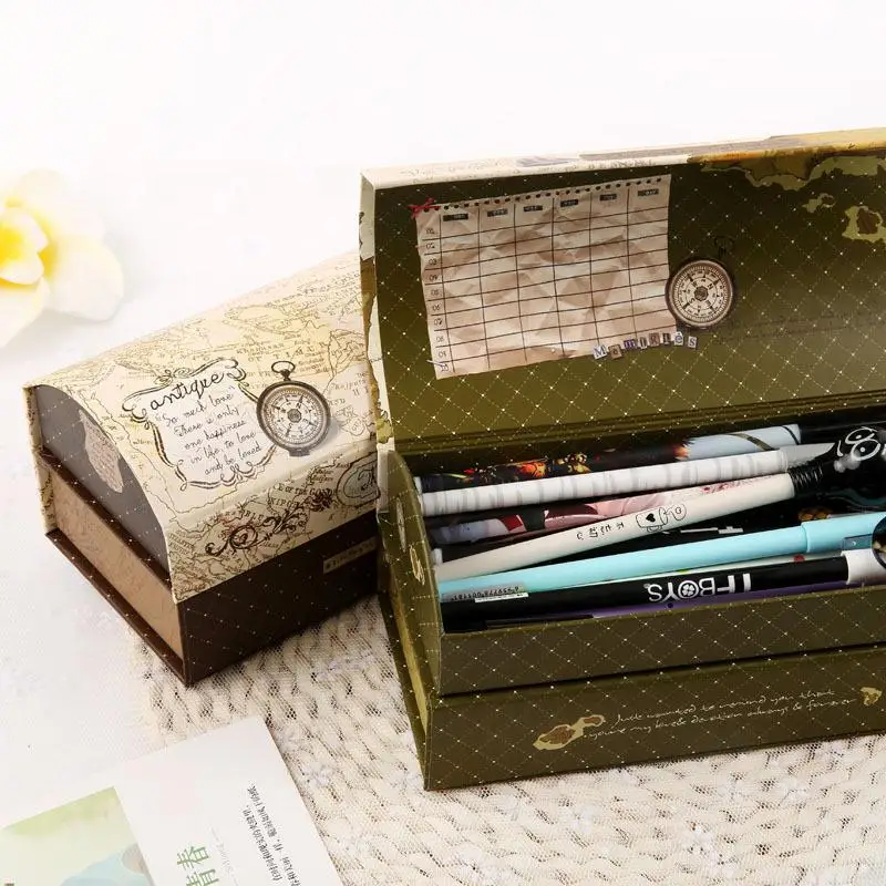 Creative Stationery Paper Pencil Case For Boy Girls Multi-function Arch Double-decker Mirror Pencil Box Storage Pencilcase
Creative Stationery Paper Pencil Case For Boy Girls Multi-function Arch Double-decker Mirror Pencil Box Storage Pencilcase