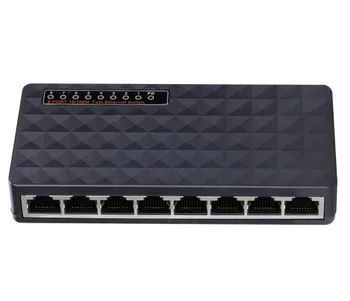 RJ45 8 Ports High Performance Network Switch 10/100Mbps Fast Ethernet Smart Switcher With 5V 1A DC Power Adapter 
RJ45 8 Ports High Performance Network Switch 10/100Mbps Fast Ethernet Smart Switcher With 5V 1A DC Power Adapter