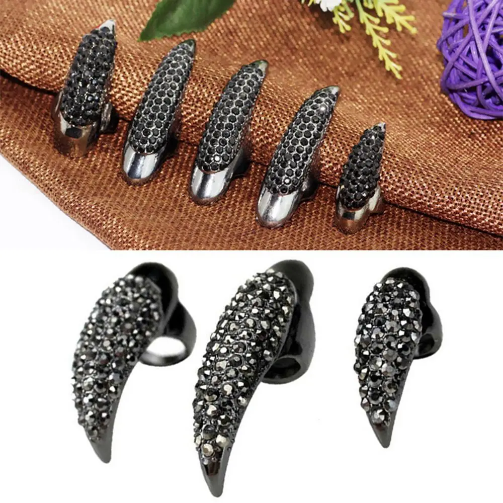 1pcs Fashion Exquisite Gothic Punk Rings Cool Rock Eagle Claw Crystal Rhinestones Finger Nail Hook Ring Jewerly
1pcs Fashion Exquisite Gothic Punk Rings Cool Rock Eagle Claw Crystal Rhinestones Finger Nail Hook Ring Jewerly