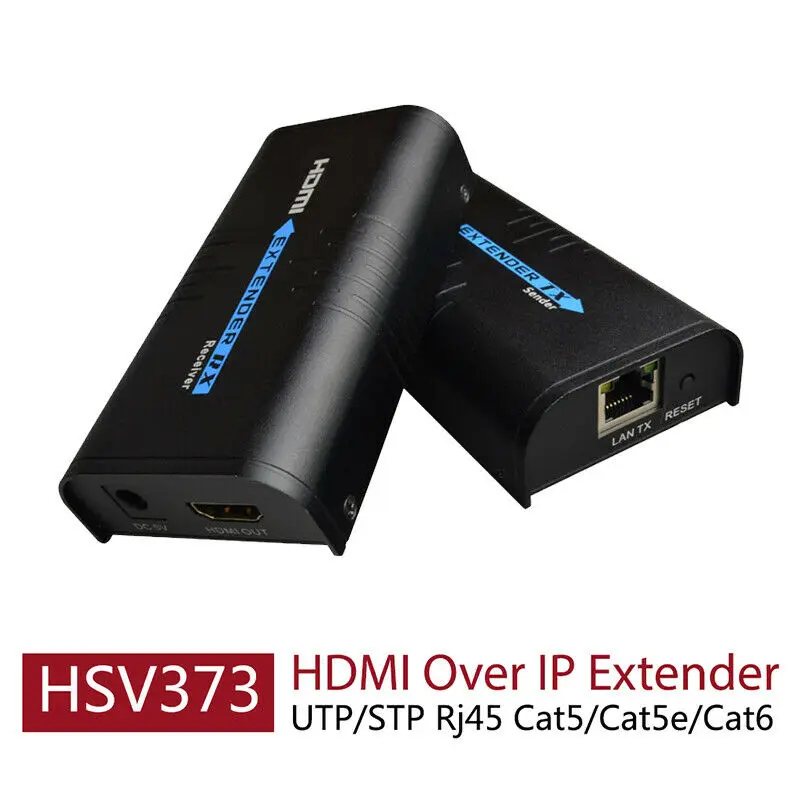 HSV373 HDMI Extender Ethernet 1080P CAT5e/6 UTP/STP IP/TCP Transmitter Receiver
HSV373 HDMI Extender Ethernet 1080P CAT5e/6 UTP/STP IP/TCP Transmitter Receiver
