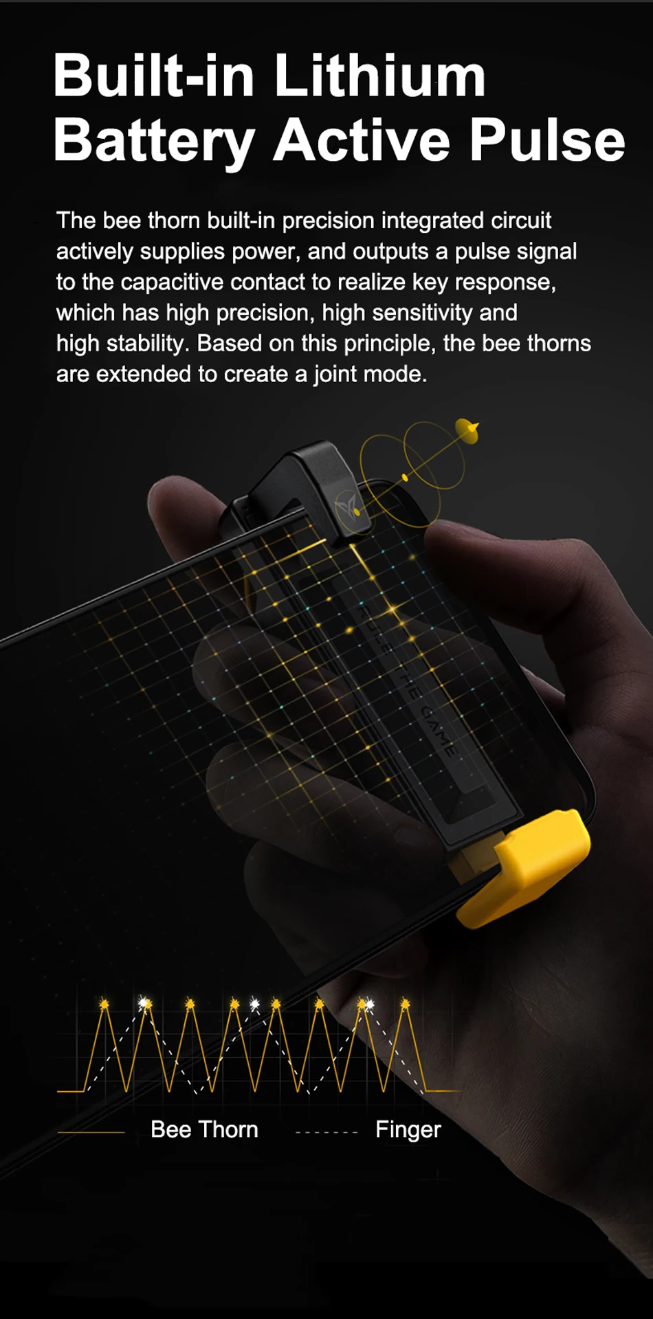 Newest Xiaomi Flydigi Game Controller Left Right Gamepad Trigger Shooter Joystick for PUBG Mobile Game for iPhone Android (2)