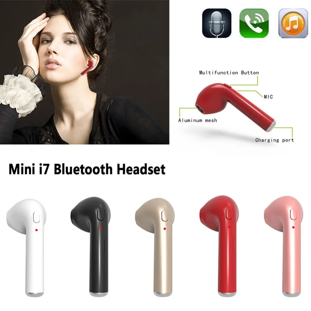 i7 Mini Wireless Bluetooth Headset In-Ear Stylish Sports Stereo Music Earphone For iPhone Only Suitable for Left Ear BC #272950
i7 Mini Wireless Bluetooth Headset In-Ear Stylish Sports Stereo Music Earphone For iPhone Only Suitable for Left Ear BC #272950