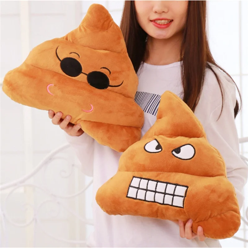 

Mini 5 Types Emoji Pillow Cushion Poop Shape Pillow Doll Toy Throw Pillow Amusing emotion Poo Cushion almofadas