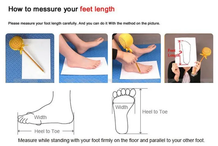 how to measure foot length new