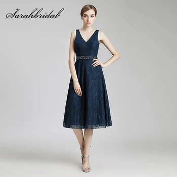 Cheap A-Line Mother of the Bride Dresses 2019 Knee Length Navy Blue Lace For Wedding Women Formal Evening Party Gowns OL514
Cheap A-Line Mother of the Bride Dresses 2019 Knee Length Navy Blue Lace For Wedding Women Formal Evening Party Gowns OL514