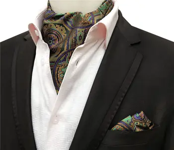 2 Pcs/Set Top Fashion Men Formal Neckerchief Set Classic Paisley Pattern Cravat Ascot with Pocket Square for Gift
2 Pcs/Set Top Fashion Men Formal Neckerchief Set Classic Paisley Pattern Cravat Ascot with Pocket Square for Gift