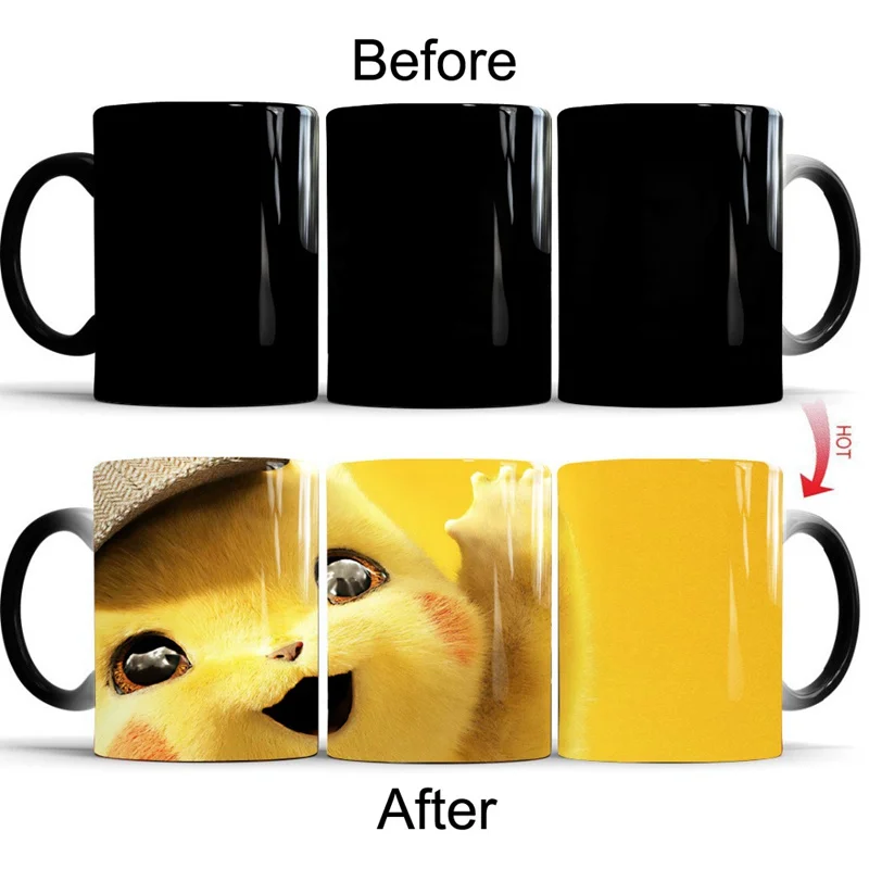 Detective Pikachu Mugs Pokemon Figure Cup 350ml Color Change Ceramic Coffee Mug Cute Cartoon Drinkware Xmas Gift
Detective Pikachu Mugs Pokemon Figure Cup 350ml Color Change Ceramic Coffee Mug Cute Cartoon Drinkware Xmas Gift