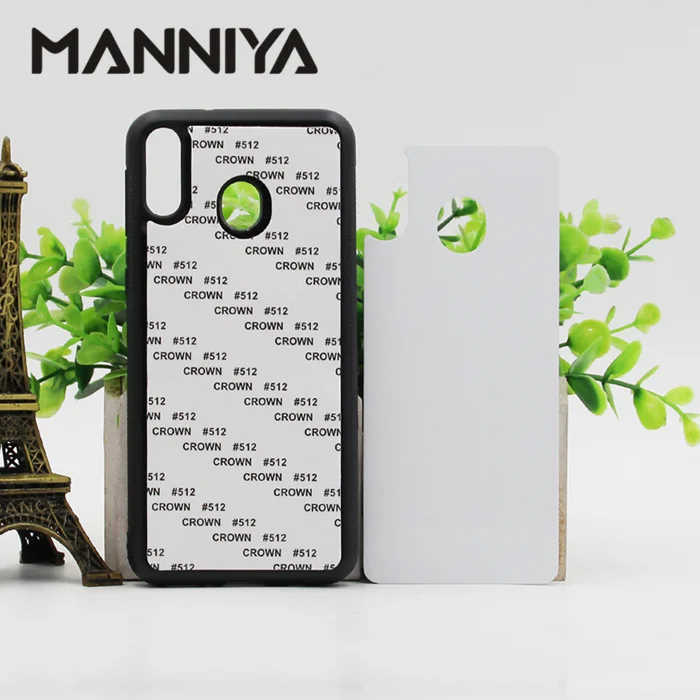 

MANNIYA for Samsung Galaxy M10 M20 M30/A4S Blank 2D Sublimation Case rubber TPU+PC with Aluminum Inserts