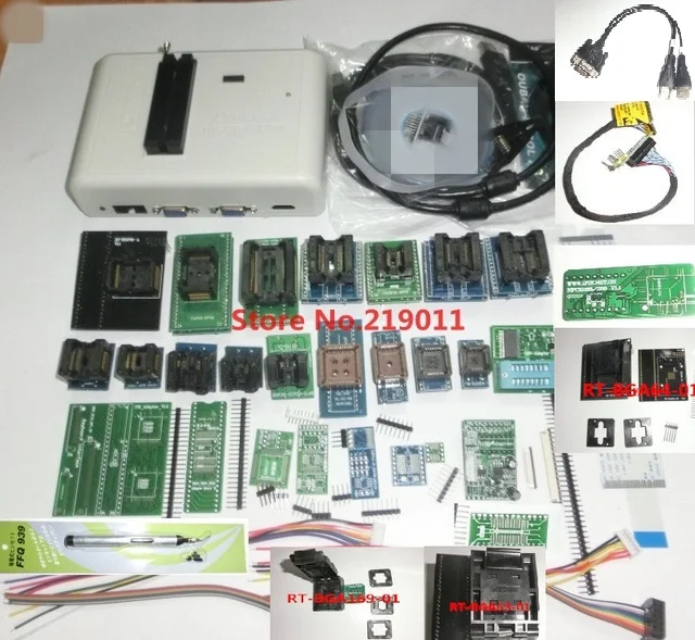 Newest Software ORIGINAL RT809H+35 ORIGINAL ADAPTERS WITH CABELS EMMC-Nand FLASH Extremely fast universal Programmer
Newest Software ORIGINAL RT809H+35 ORIGINAL ADAPTERS WITH CABELS EMMC-Nand FLASH Extremely fast universal Programmer