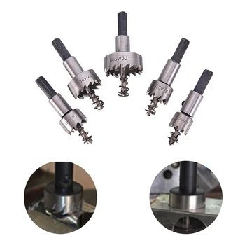 5pcs 16-30mm Hole Saw Drill Bits Carbide Tip HSS Drills For Stainless Steel Metal Alloy Wood Drilling Hole Cutter Tools
5pcs 16-30mm Hole Saw Drill Bits Carbide Tip HSS Drills For Stainless Steel Metal Alloy Wood Drilling Hole Cutter Tools