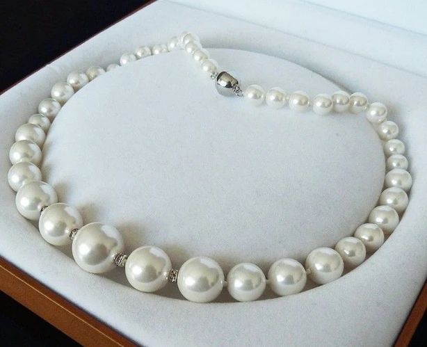 FREE SHIPPING>>>@@ > N1477 FASHION JEWELRY GENUINE 8-16MM WHITE SOUTH SEA SHELL PEARL NECKLACE 18''
FREE SHIPPING>>>@@ > N1477 FASHION JEWELRY GENUINE 8-16MM WHITE SOUTH SEA SHELL PEARL NECKLACE 18''