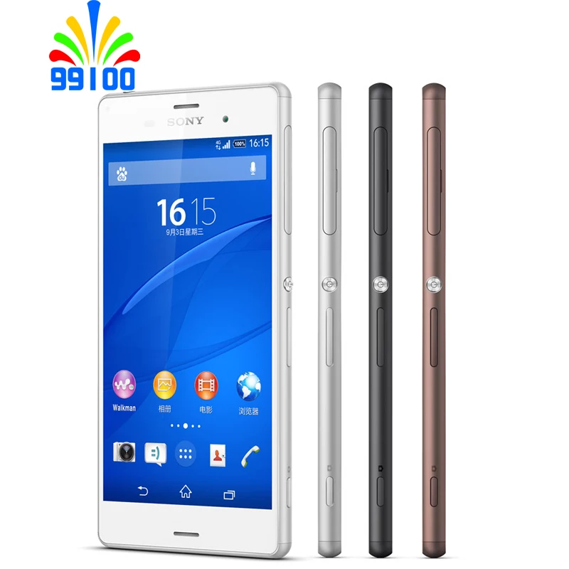 Оригинальный сотовый телефон Sony Xperia Z3 D6603 5 2 ''LTE четырехъядерный 3 ГБ ОЗУ 16 Гб/32