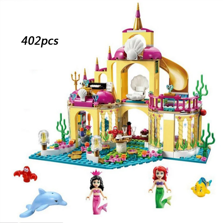 Hot Fairy tale princess building block seabed palace model bricks The little mermaid figures bricks 41063 toys for girls gifts
Hot Fairy tale princess building block seabed palace model bricks The little mermaid figures bricks 41063 toys for girls gifts