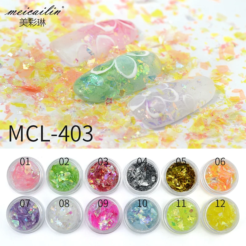 12 Jars/set Holo Candy Paper Glitter Nail Sequins Exquisite Irregular Paillette Flakes Tips 3D UV Gel Nail Polish Art Decoration
12 Jars/set Holo Candy Paper Glitter Nail Sequins Exquisite Irregular Paillette Flakes Tips 3D UV Gel Nail Polish Art Decoration