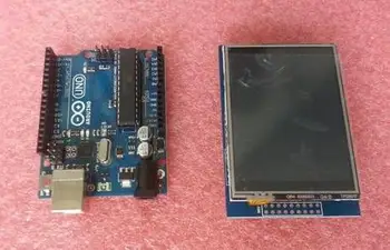 2.8 inch TFT LCD module touch panel + Uno R3 Development board with SD card ILI9341 320*240
2.8 inch TFT LCD module touch panel + Uno R3 Development board with SD card ILI9341 320*240