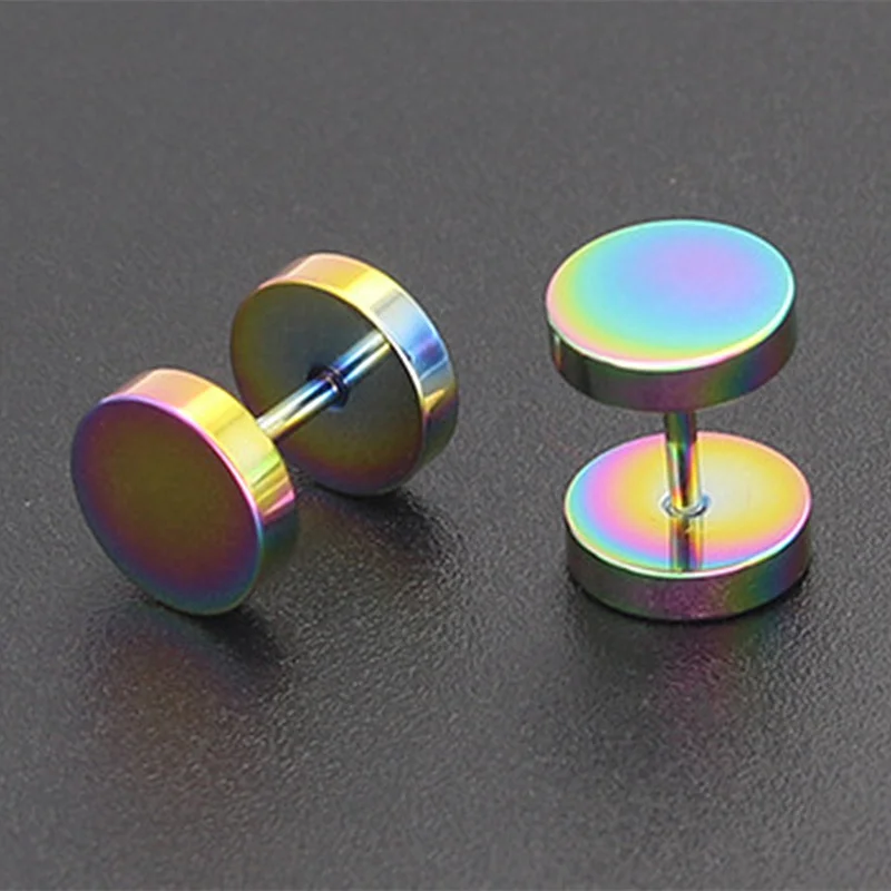 1pair High quality Vacuum plating BLUE Titanium steel Prevent allergy pure circular The barbell Dumbbells Earrings
1pair High quality Vacuum plating BLUE Titanium steel Prevent allergy pure circular The barbell Dumbbells Earrings