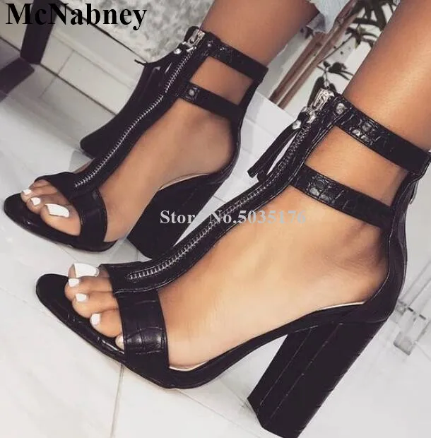 McNabney Sexy Women Sandals T-tied Hollow Ankle Strap Zip High Hoof Heel Peep Toe Summer Sandals Fashion Simple New Women Shoes
McNabney Sexy Women Sandals T-tied Hollow Ankle Strap Zip High Hoof Heel Peep Toe Summer Sandals Fashion Simple New Women Shoes