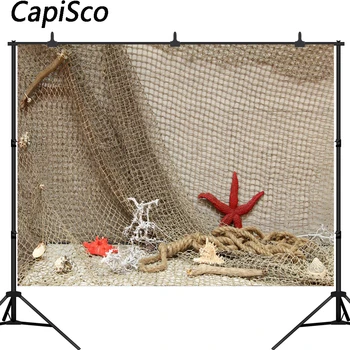 Capisco Starfish Shell Fishing net Scene Baby Portrait Photography Backgrounds Custom Photographic Backdrops For Photo Studio
Capisco Starfish Shell Fishing net Scene Baby Portrait Photography Backgrounds Custom Photographic Backdrops For Photo Studio