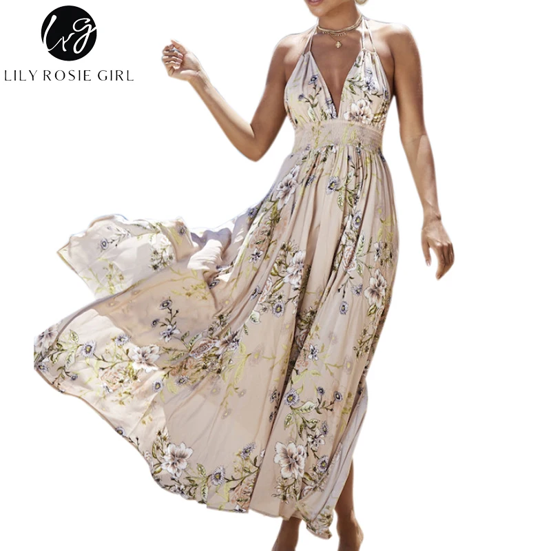 Conmoto Girl Deep V Neck Boho Floral Print Dress Women Summer Beach Off Shoulder Sexy Backless Maxi Long Dresses Vestidos
Conmoto Girl Deep V Neck Boho Floral Print Dress Women Summer Beach Off Shoulder Sexy Backless Maxi Long Dresses Vestidos