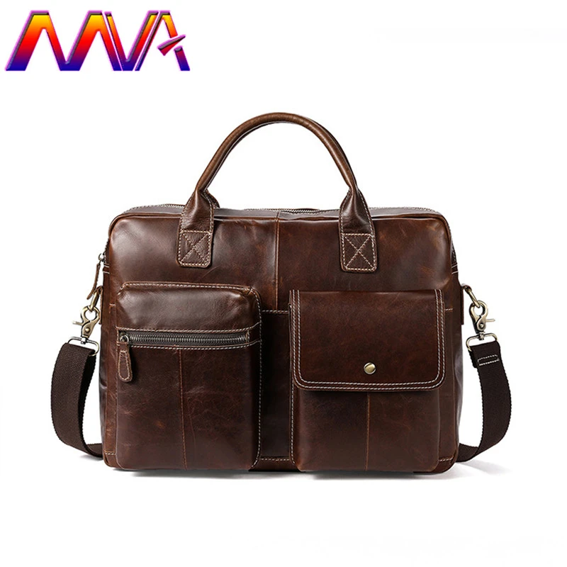 MVA New Arriver Cowhide Men Leather Handbag for Fashion Business Men`s Casual Briefcase Genuine Leather Men Shoulder Bag
MVA New Arriver Cowhide Men Leather Handbag for Fashion Business Men`s Casual Briefcase Genuine Leather Men Shoulder Bag