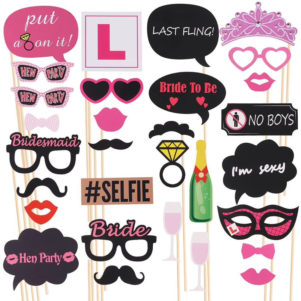 30Pcs/pack Full Set Hen Party Selfie Photo Props Booth Kit Hen Night Games Accessorie
30Pcs/pack Full Set Hen Party Selfie Photo Props Booth Kit Hen Night Games Accessorie