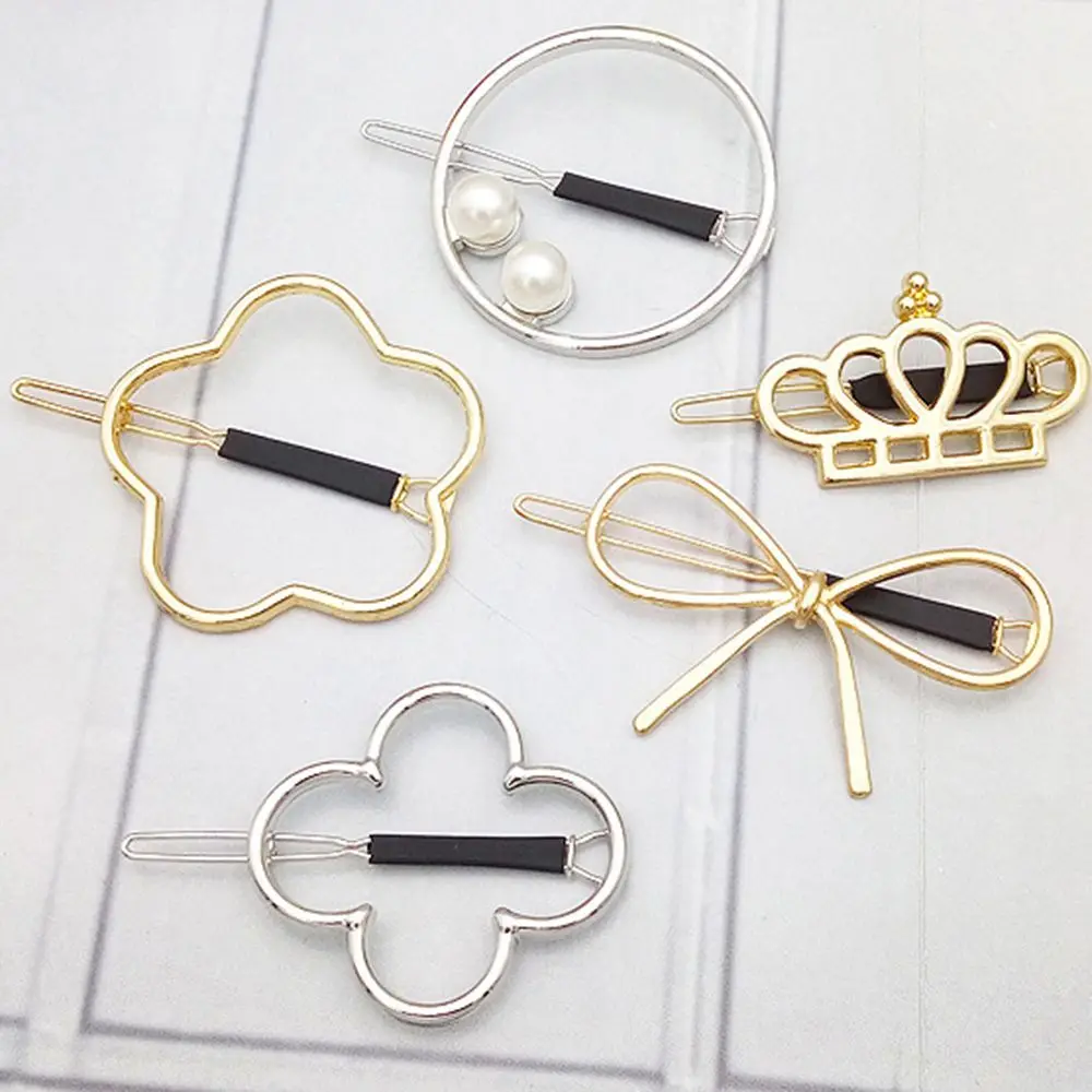 1 pc Women Vintage Hairpin Girl Metal silver gold Crown Bowknot Four-leaf Grass Flower Star Hairgrips Barrettes Hair Clip
1 pc Women Vintage Hairpin Girl Metal silver gold Crown Bowknot Four-leaf Grass Flower Star Hairgrips Barrettes Hair Clip