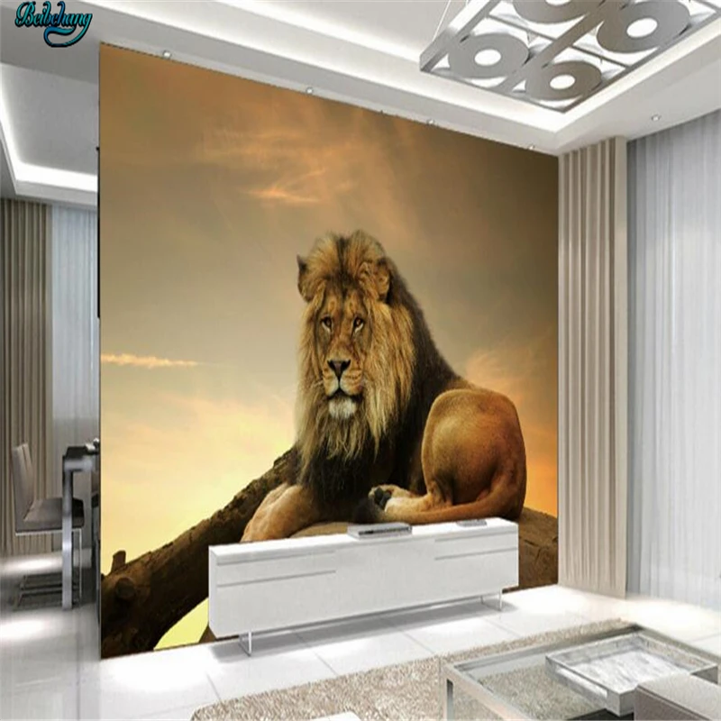 beibehang Large custom wallpaper 3D lion creative personality TV background living room bedroom wall home decoration
beibehang Large custom wallpaper 3D lion creative personality TV background living room bedroom wall home decoration