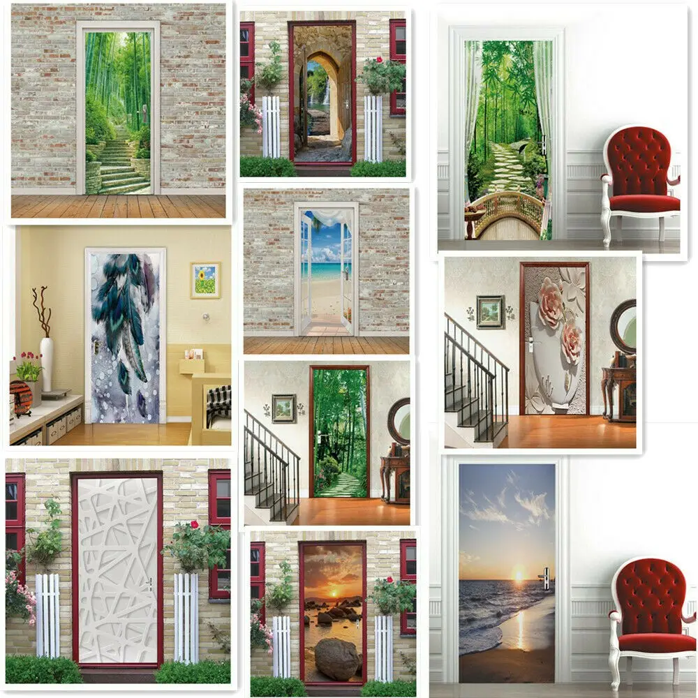 3D Door Sticker Door Wrap Wall Sticker Mural Wallpaper Poster Self Adhesive PVC Removable Waterproof Door Decal Home Decor
3D Door Sticker Door Wrap Wall Sticker Mural Wallpaper Poster Self Adhesive PVC Removable Waterproof Door Decal Home Decor