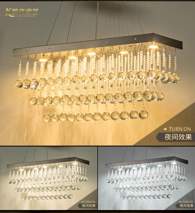 Restaurant light crystal chandelier rectangular crystal lamp LED living room multi-layer simple bar table lamp crystal lamp 
Restaurant light crystal chandelier rectangular crystal lamp LED living room multi-layer simple bar table lamp crystal lamp
