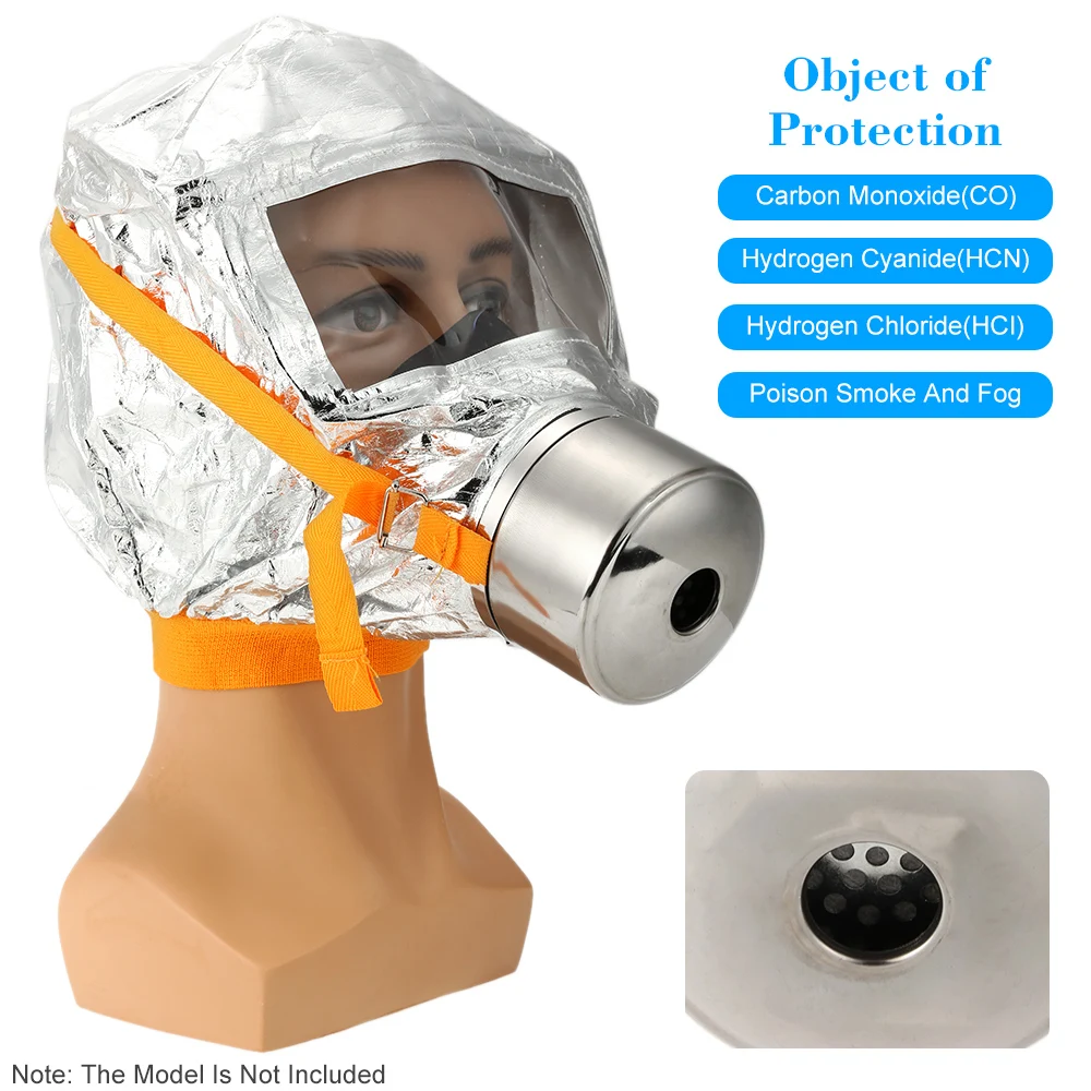 

Emergency Escape Gas mask Firemen Fire Oxygen Mask Self-life-saving Respirator 30 Minutes Smoke Toxic Filter