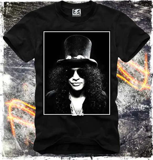 Новые Футболка SLASH GUNS N ROSES VELVET REVOLVER ROCK TOUR AXL Роза является Забавный 100% хлопок футболка|Футболки| |
