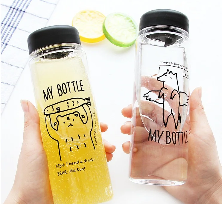 1PCS Portable Plastic Transparent Bear Printing Water Bottles Large Capacity Beverage Tea Juice Drinkware Water Bottle 450ml
1PCS Portable Plastic Transparent Bear Printing Water Bottles Large Capacity Beverage Tea Juice Drinkware Water Bottle 450ml