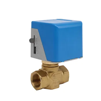 

DN15 DN20 DN25 DN32 Brass Two Way Motorized Ball Valve AC/DC 24V 110V 220V Electric ball valve for Fan coil air conditioning