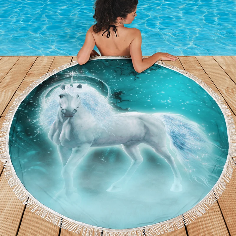 Blue Unicorn Photo Print Round Beach Towel Microfiber Psychedelic Animal Large Beach Towel Outdoor Sports Swiming Towel Yoga Mat
Blue Unicorn Photo Print Round Beach Towel Microfiber Psychedelic Animal Large Beach Towel Outdoor Sports Swiming Towel Yoga Mat