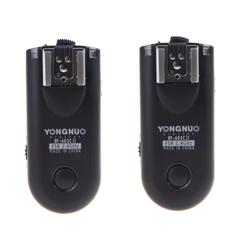 Yongnuo RF-603C II FSK 2.4GHz 16 channels Wireless Remote Flash Trigger With calbe C3 for Canon 5D 1D 50D
Yongnuo RF-603C II FSK 2.4GHz 16 channels Wireless Remote Flash Trigger With calbe C3 for Canon 5D 1D 50D