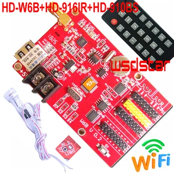 HD-W6B+HD-916IR+HD-910BS Brightness Sensor USB+WIFI Single & Dual Color P10 LED display control card Hot sales Replace HD-W61
HD-W6B+HD-916IR+HD-910BS Brightness Sensor USB+WIFI Single & Dual Color P10 LED display control card Hot sales Replace HD-W61