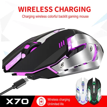 Wireless Ergonomic Mouse 2.4GHz Rechargeable Silent Optical Mice 7 LED Backlit for PC Gaming DJA99
Wireless Ergonomic Mouse 2.4GHz Rechargeable Silent Optical Mice 7 LED Backlit for PC Gaming DJA99
