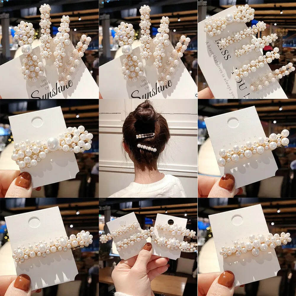 1PC Elegant Lady Womens Pearl Hair Clip Snap Barrette Stick Hairpin Hair Accessories Gift Hairpin for Women Girls
1PC Elegant Lady Womens Pearl Hair Clip Snap Barrette Stick Hairpin Hair Accessories Gift Hairpin for Women Girls