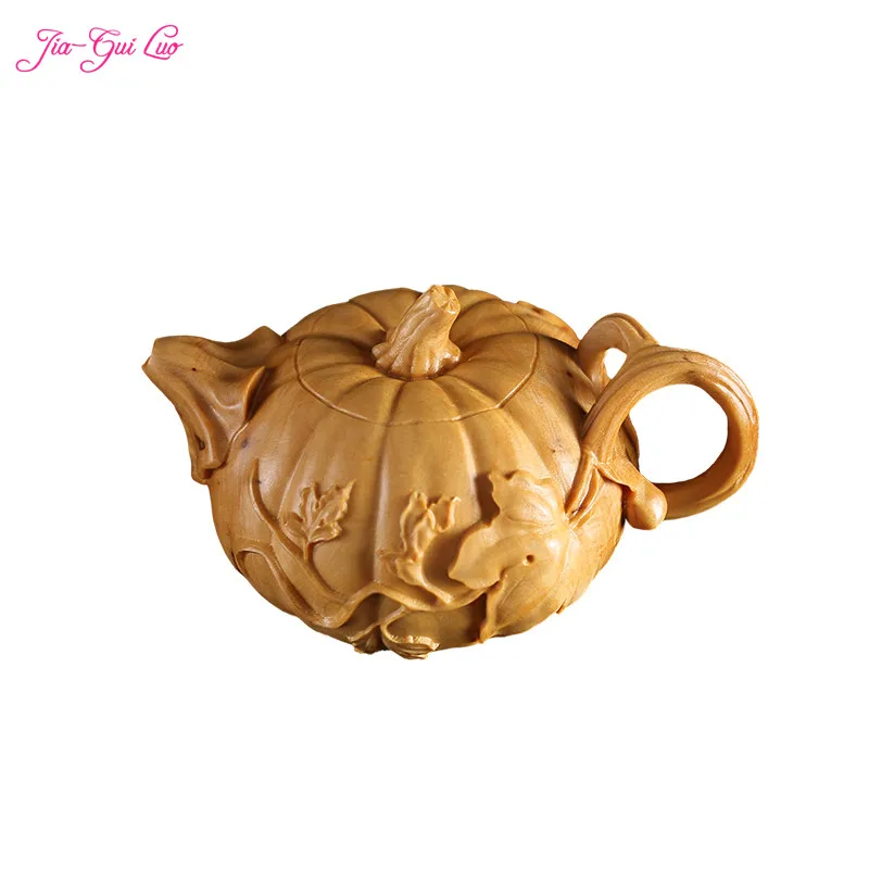 JIA-GUI LUO Boxwood sculpture decoration tea pet carving craft culture gift plant pumpkin tea pot decoration A027
JIA-GUI LUO Boxwood sculpture decoration tea pet carving craft culture gift plant pumpkin tea pot decoration A027
