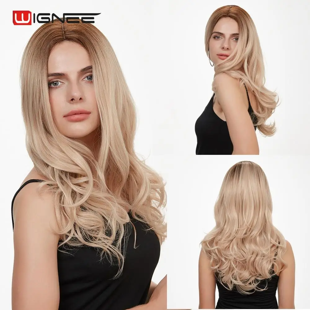 Wignee High Density Synthetic Wigs For Black/White Women Long Wave Hair Ombre Blonde Heat Resistant Natural Wavy Daily/Party Wig
Wignee High Density Synthetic Wigs For Black/White Women Long Wave Hair Ombre Blonde Heat Resistant Natural Wavy Daily/Party Wig