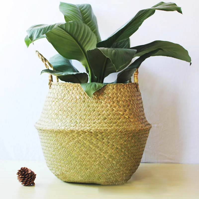 Handmade Storage Baskets Foldable Laundry Straw Patchwork Wicker Rattan Seagrass Belly Garden Flower Pot Planter Straw Basket
Handmade Storage Baskets Foldable Laundry Straw Patchwork Wicker Rattan Seagrass Belly Garden Flower Pot Planter Straw Basket