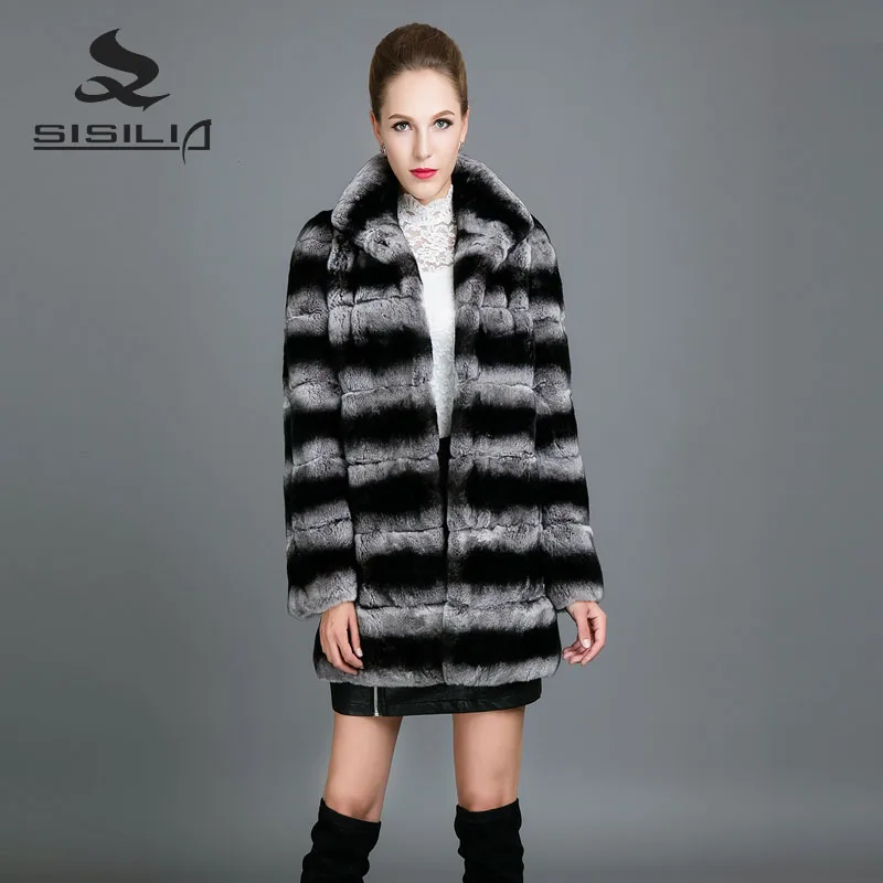 SISILIA 2017New Rabbit Stripe Coat Women Genuine Leather Fur Coats High Quality Rabbit Fur Thick Long Jackets Female
SISILIA 2017New Rabbit Stripe Coat Women Genuine Leather Fur Coats High Quality Rabbit Fur Thick Long Jackets Female