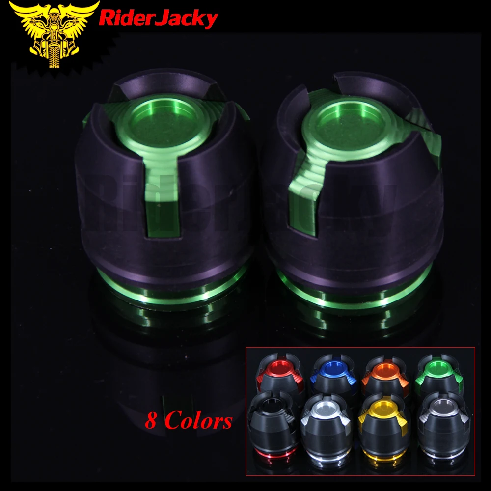 RiderJacky 12mm Motorcycle CNC Front Rear Fork Wheel Frame Slider Crash Pads Falling Protection For KAWASAKI Z125 Z250 NINJA 250
RiderJacky 12mm Motorcycle CNC Front Rear Fork Wheel Frame Slider Crash Pads Falling Protection For KAWASAKI Z125 Z250 NINJA 250