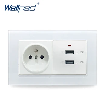 French Socket and USB Wallpad Crystal Glass Panel 110V-250V 146*86mm 16A French Standard Socket and 3.0 Quicker USB Charger
French Socket and USB Wallpad Crystal Glass Panel 110V-250V 146*86mm 16A French Standard Socket and 3.0 Quicker USB Charger