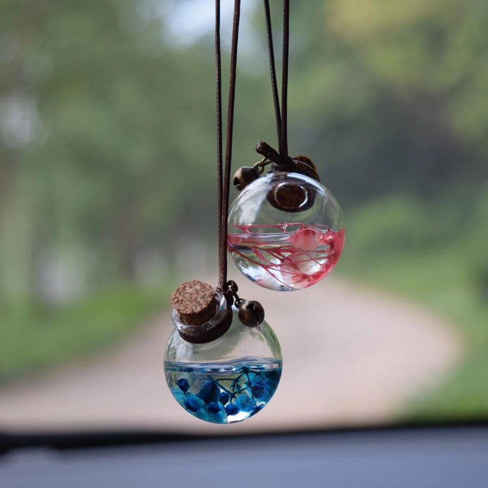 2pcs/set Car Hanging Pendant Empty Glass Perfume Bottle Suspension Ornaments Air Freshener For Essential Oils Without Perfume
2pcs/set Car Hanging Pendant Empty Glass Perfume Bottle Suspension Ornaments Air Freshener For Essential Oils Without Perfume